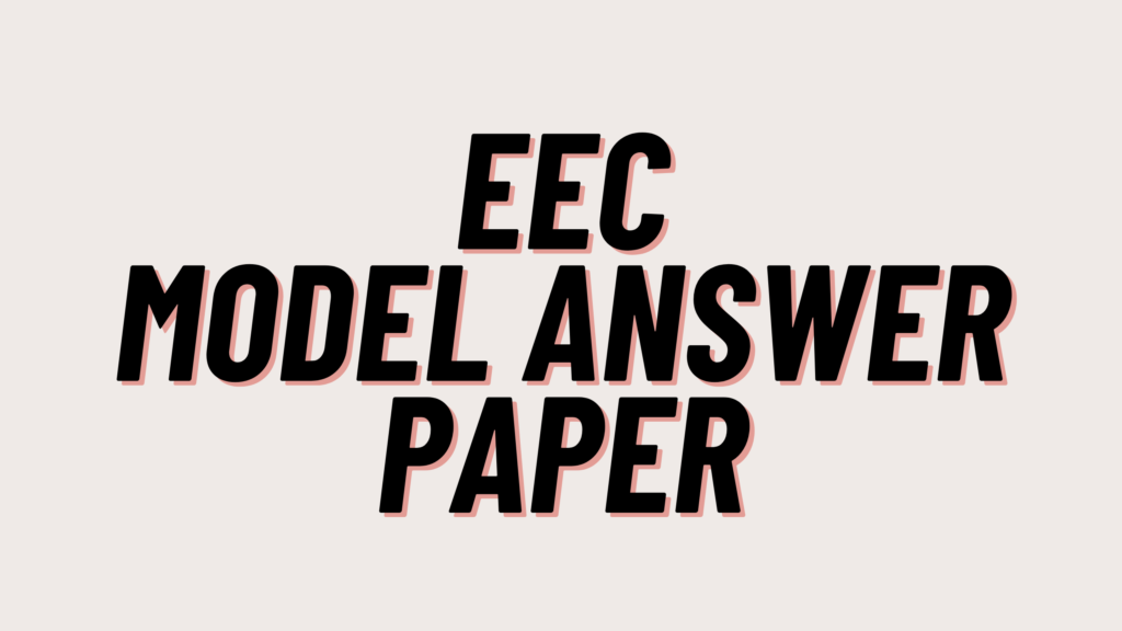 EEC Model Answer Paper 